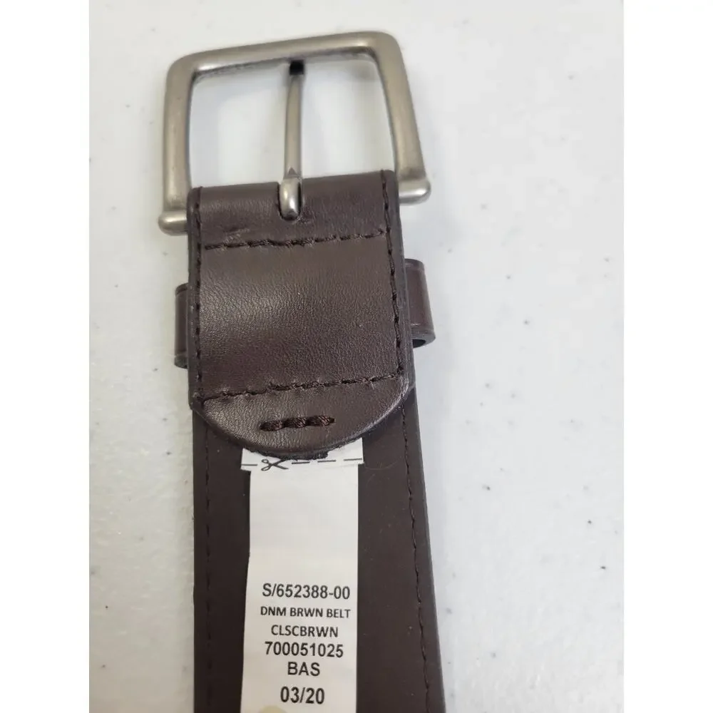 Belt Men's Brown Faux Leather Golf Western Career‎ Casual Dress Size 38/40